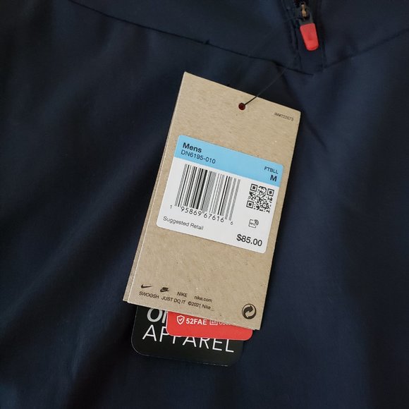 Ohio State Buckeyes 1/4 Zip On Field Jacket Mens Large Black Red Nike NCAA NWT - Picture 6 of 15